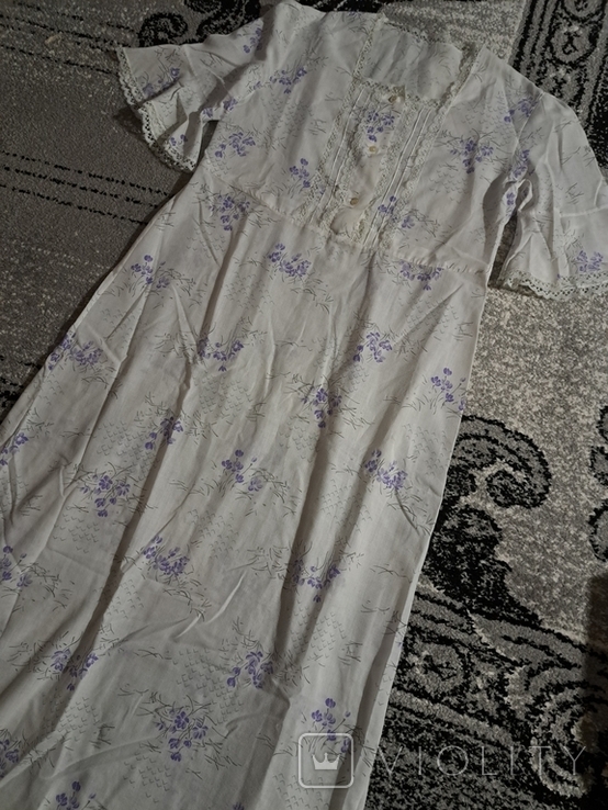 Винтаж ночная сорочка с кружевом, индпошив, фото №3
