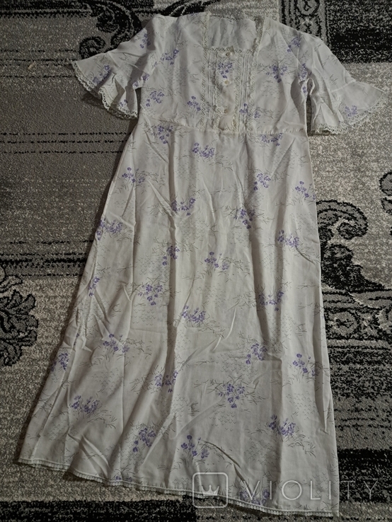 Винтаж ночная сорочка с кружевом, индпошив, фото №4