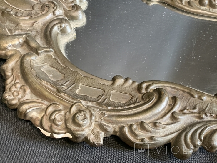 Вінтажне настінне дзеркало Ангели Путті бароко Європа, фото №8