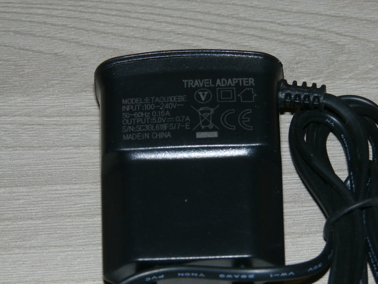 Зарядний пристрій для мобільного телефону Travel Charge V3 mini USB 0.7A, numer zdjęcia 5