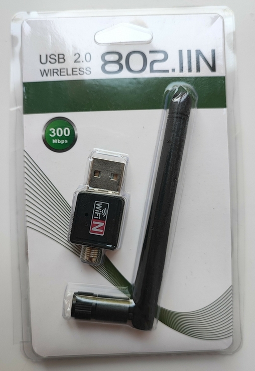 Сетевой адаптер USB 2.0 Wi-Fi 802.11n с антенной, фото №3
