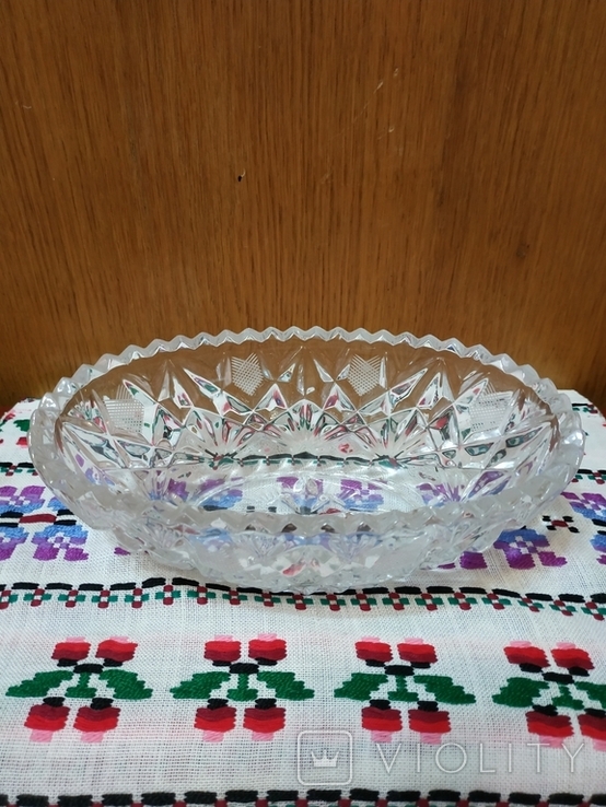 Crystal rook vase kanfetnitsa salad bowl, photo number 3