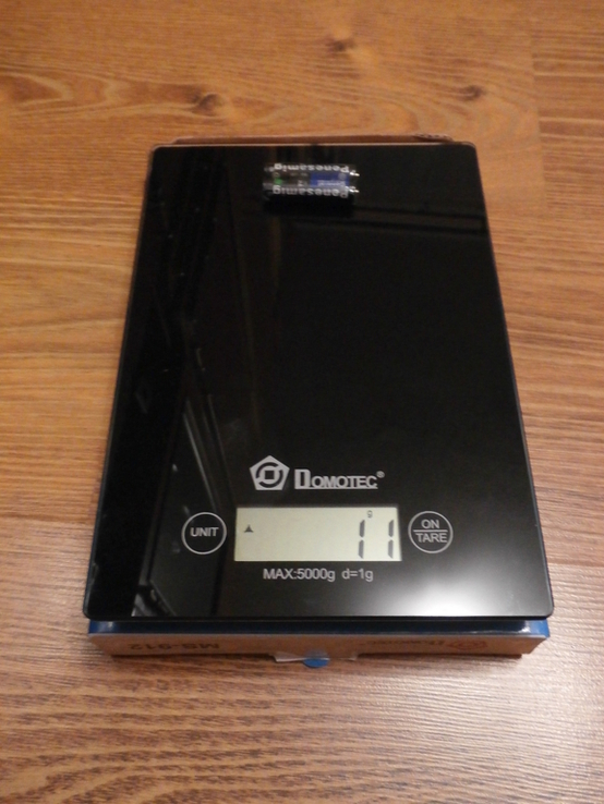 Електронні сенсорні кухонні ваги на 5 кг Domotec MS-912 Чорні, фото №4