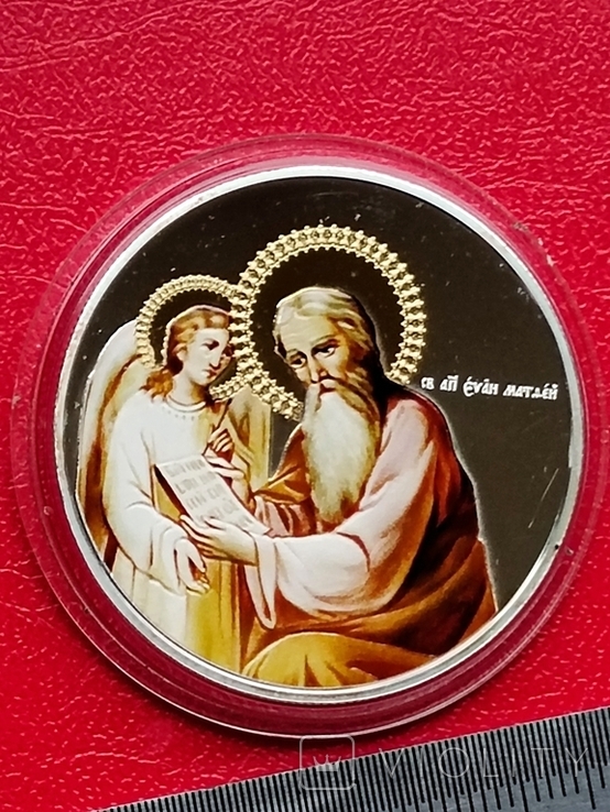  2 долари,Ніуе 2011 Евангеліст - Святий Матвій+, фото №7