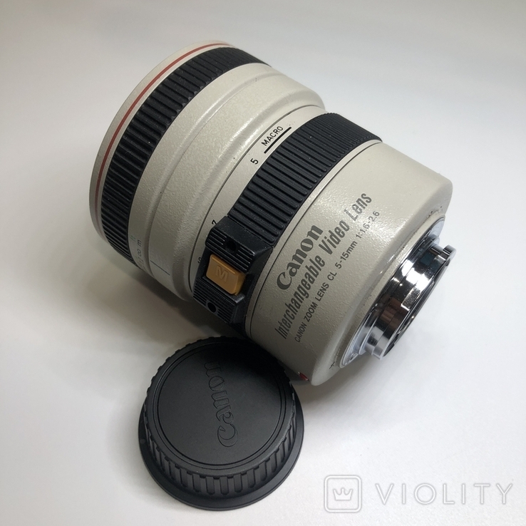 Обєктив Canon zoom lens CL 5-15mm f.1.6-2.6 Canon Interchangeable 