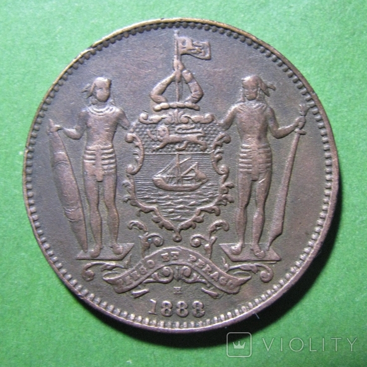 Північний Борнео 1 цент 1888, фото №2