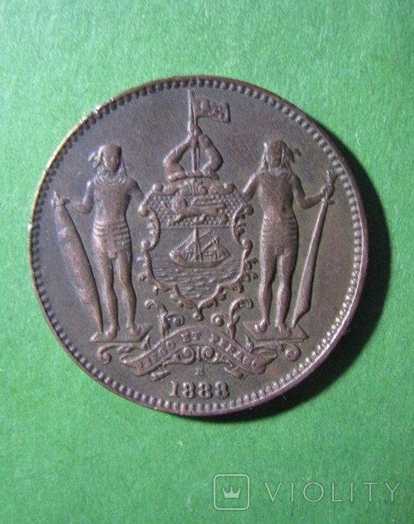 Північний Борнео 1 цент 1888, фото №3