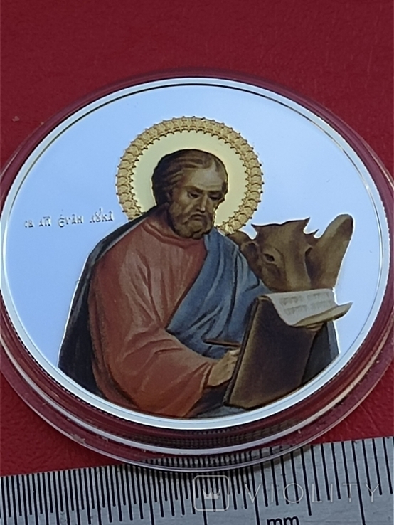 2 долари,Ніуе 2011 Евангеліст - Святий Лука, фото №2