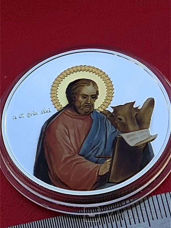 2 долари,Ніуе 2011 Евангеліст - Святий Лука, фото №8