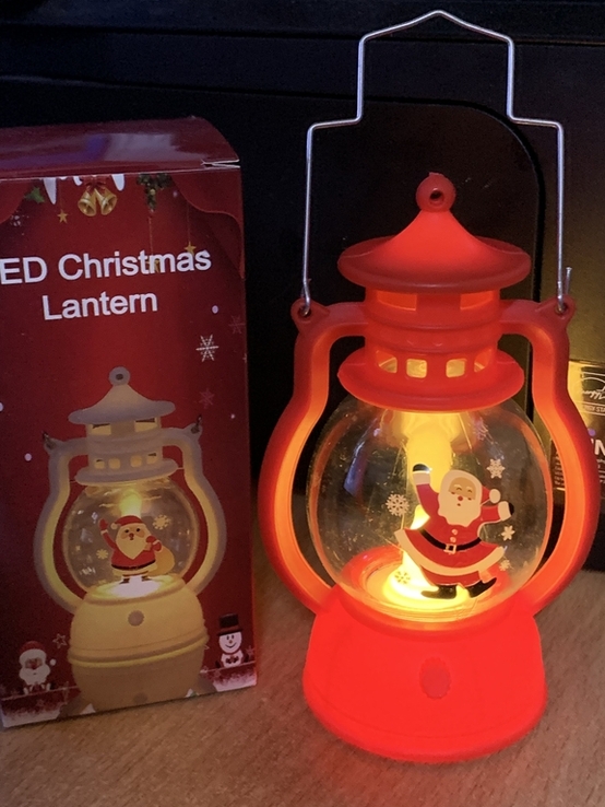Новорічна лампа з Дідом Морозом, фото №3