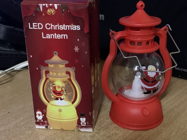 Новорічна лампа з Дідом Морозом, фото №6