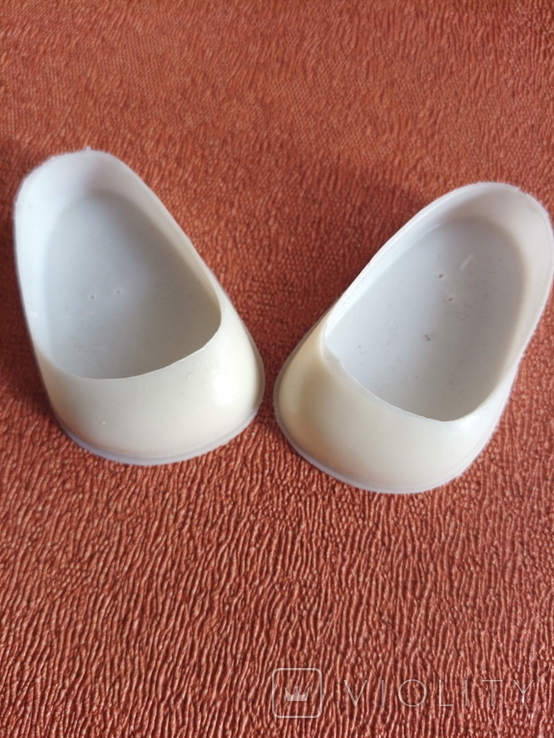 Обувь для куклы-белые туфельки, фото №2