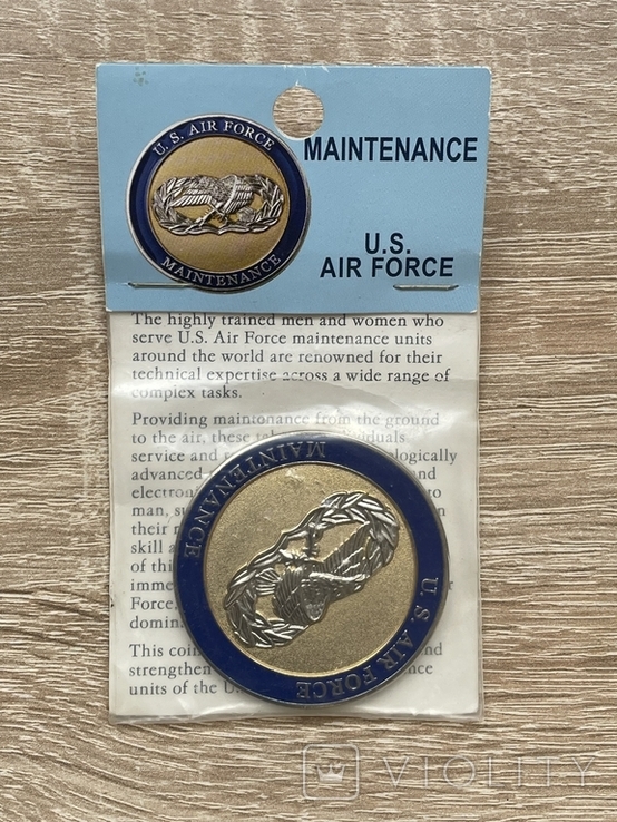 Жетон u.s air force maintenance token unitet states, фото №2