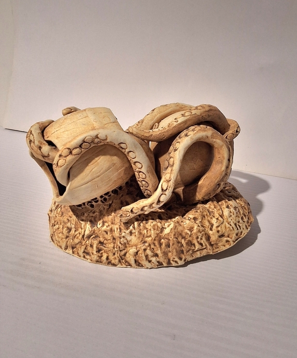 Осьминог, керамический декор, фото №2