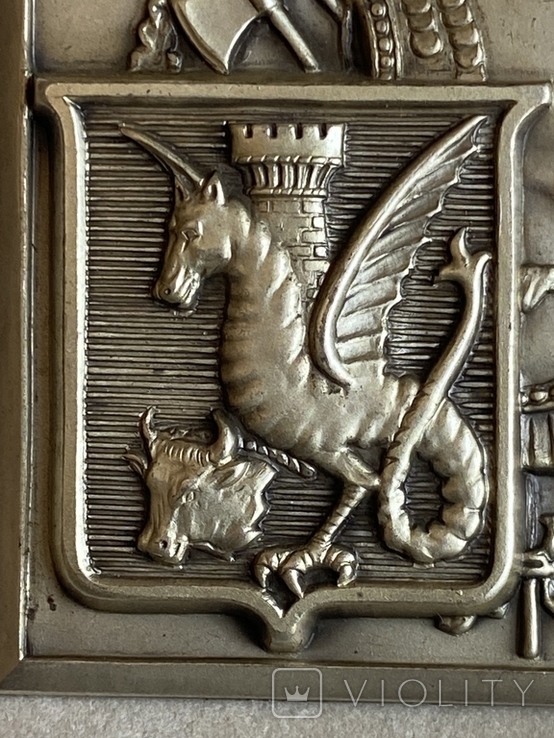 Срібна накладка з гербом, фото №4