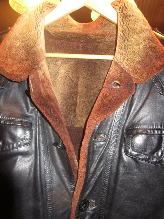 Стильная дубленка ,куртка, Натуральная кожа, фото №5