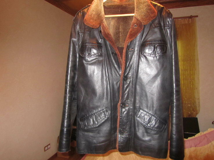 Стильная дубленка ,куртка, Натуральная кожа, фото №11