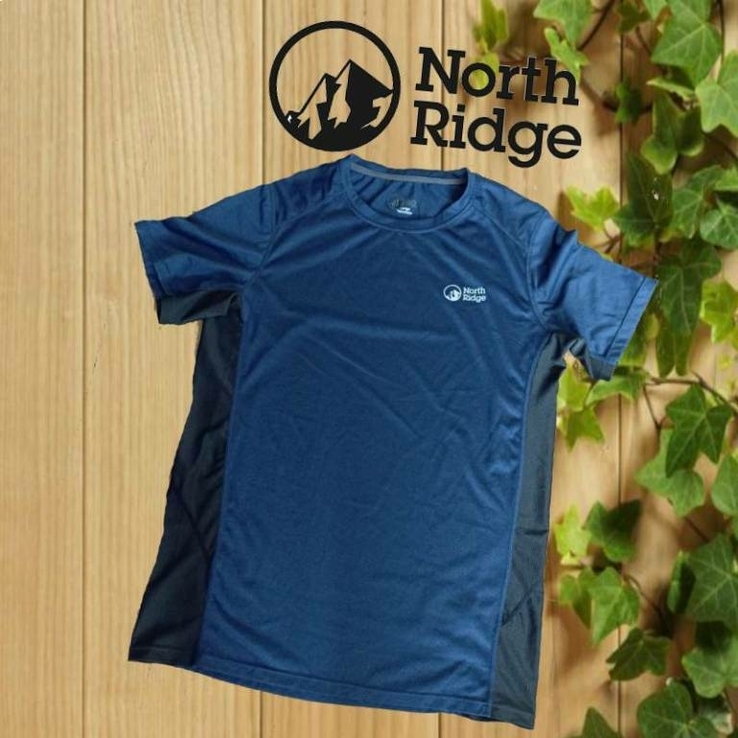 North Ridge Спортивная треккинговая футболка мужская под джинс + сетка L, фото №2