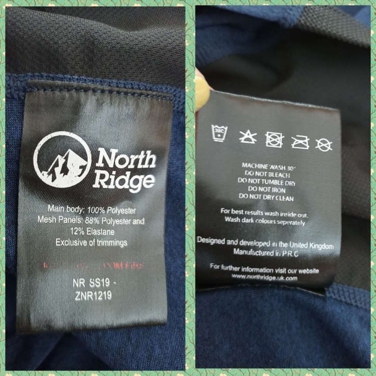 North Ridge Спортивная треккинговая футболка мужская под джинс + сетка L, фото №12