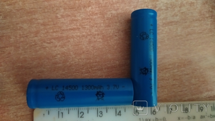 Акумулятор Balog 14500 1300 mAh Li-ion 3.7V тип AA, фото №4