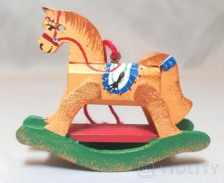 Крісло-гойдалка для коней Новорічна ялинка Іграшкова ялинка Картина Німеччина, фото №2