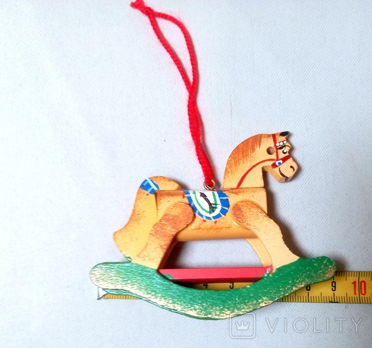 Крісло-гойдалка для коней Новорічна ялинка Іграшкова ялинка Картина Німеччина, фото №7