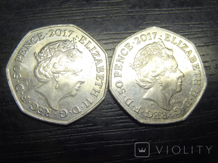 50 pence Britain 2017 (two varieties), photo number 3