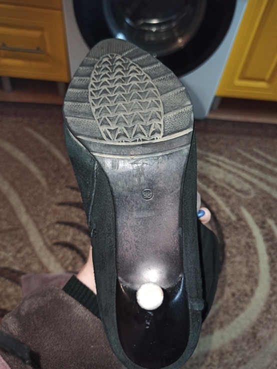 Жіночі зимові замшеві чоботи на підборах ТМ Billiani, р.38, фото №9