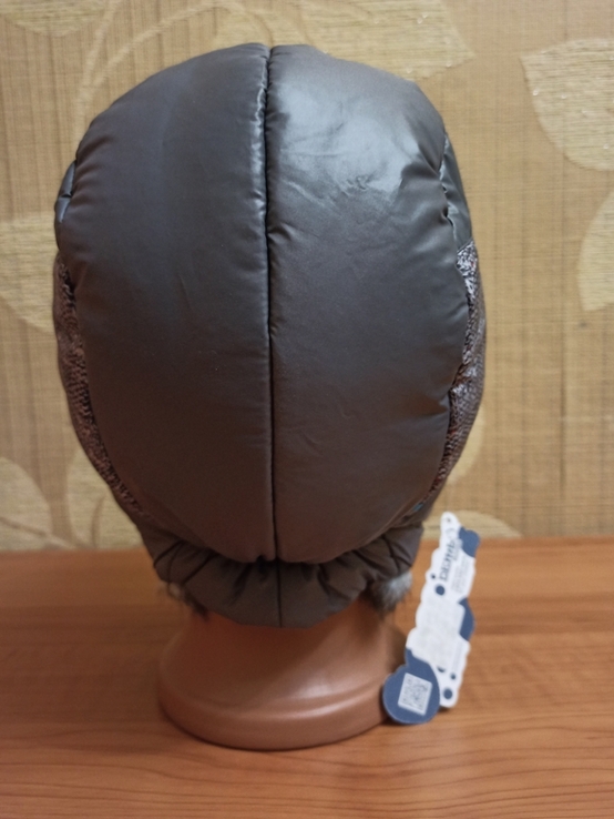 Нова зимова шапка-ушанка ТМ Дембохаус (Тадей), розмір 54, photo number 4