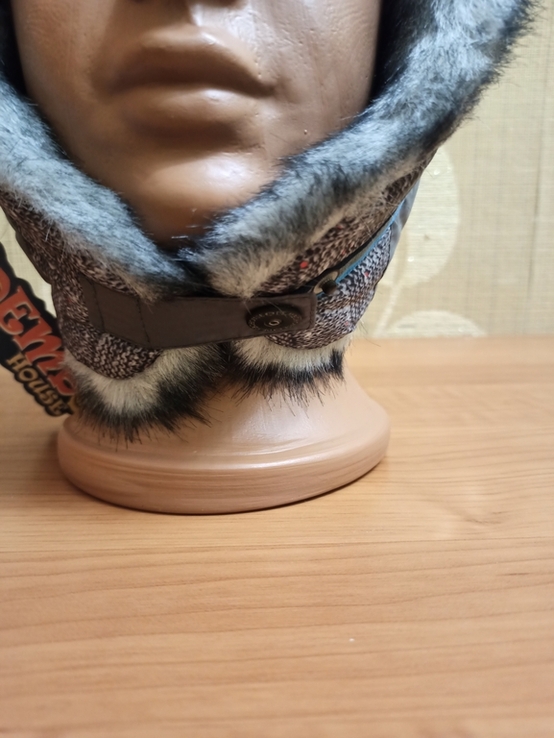 Нова зимова шапка-ушанка ТМ Дембохаус (Тадей), розмір 54, photo number 7