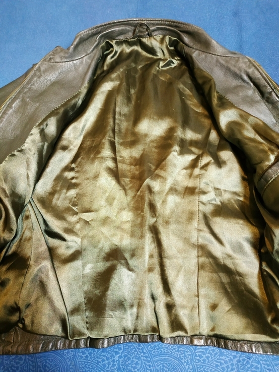 Куртка шкіряна жіноча без ярлика р-р прибл. S-XS, numer zdjęcia 9