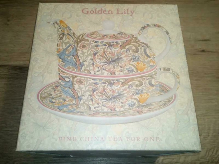Набір чайний для однієї особи William Morris Golden Lily чайник, фото №2