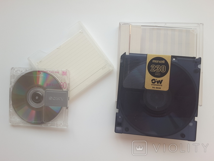 Maxell 230 MB та Sony MiniDisc Basic 80, фото №2