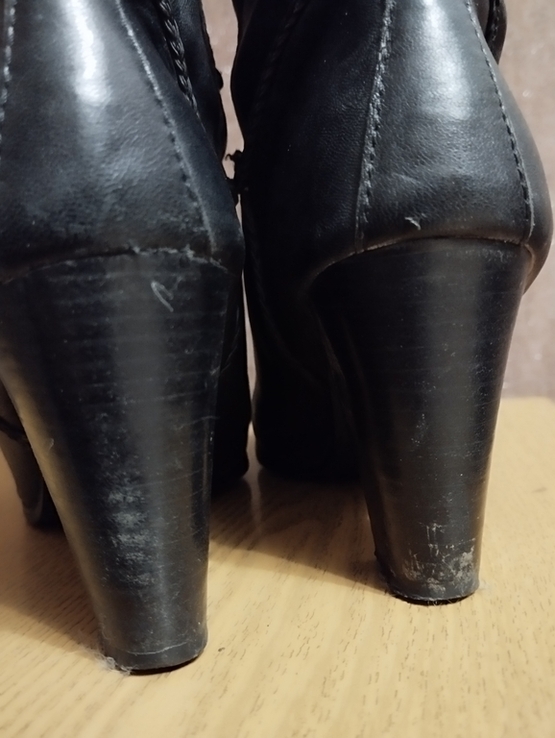 Жіночи шкіряні чоботи (сапоги) 37 розмір, б/в, numer zdjęcia 5