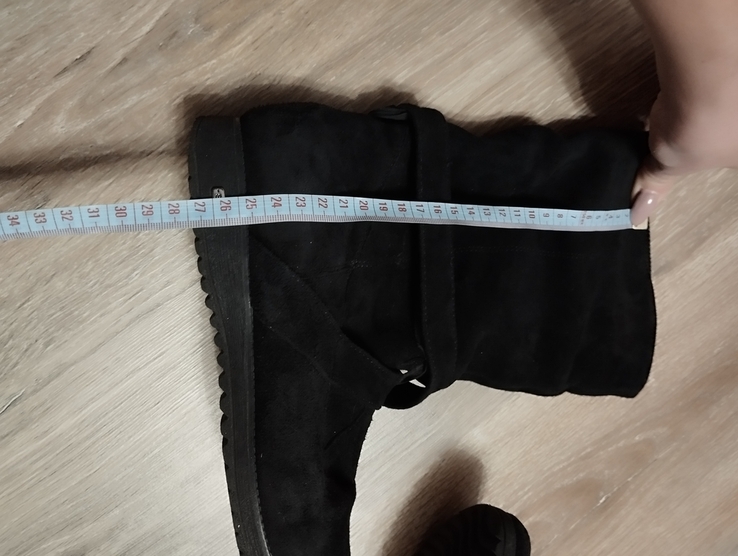 Жіночи чоботи замша (сапоги) 38 розмір, б/в, фото №7