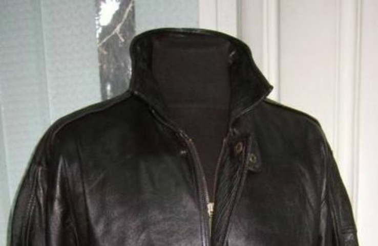 Велика шкіряна чоловіча куртка ECHT LEDER. Німеччина. 60р. Лот 1122, фото №2