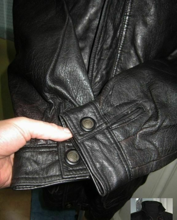 Велика шкіряна чоловіча куртка ECHT LEDER. Німеччина. 60р. Лот 1122, фото №6