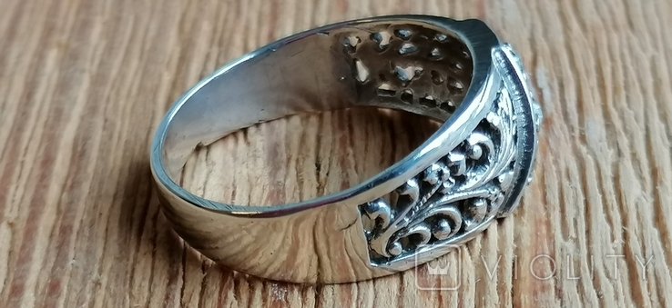 Кольцо серебро 20 р без клейма, фото №3