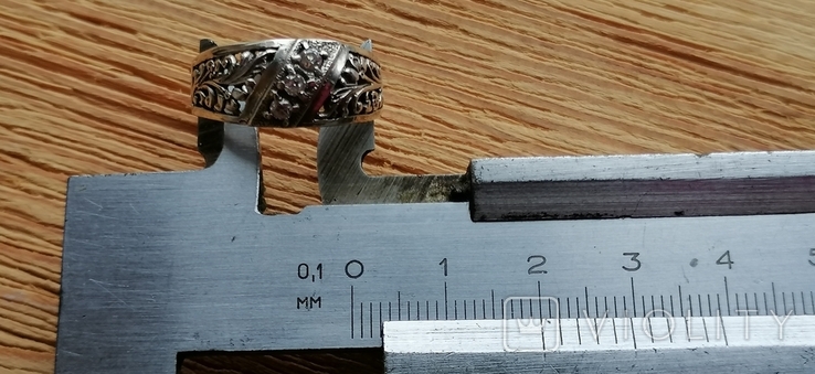 Кольцо серебро 20 р без клейма, фото №9
