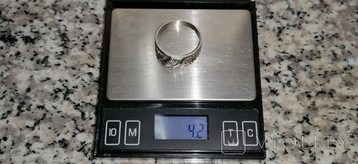 Кольцо серебро 20 р без клейма, фото №10