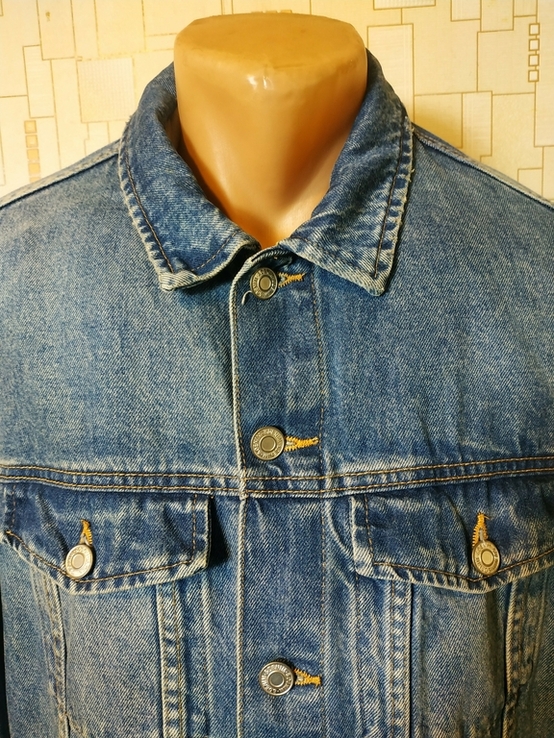 Куртка джинсова чоловіча H &amp; M коттон p-p L, фото №4