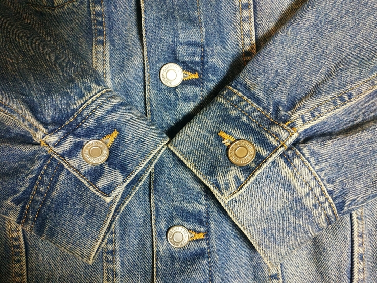 Куртка джинсова чоловіча H &amp; M коттон p-p L, фото №8