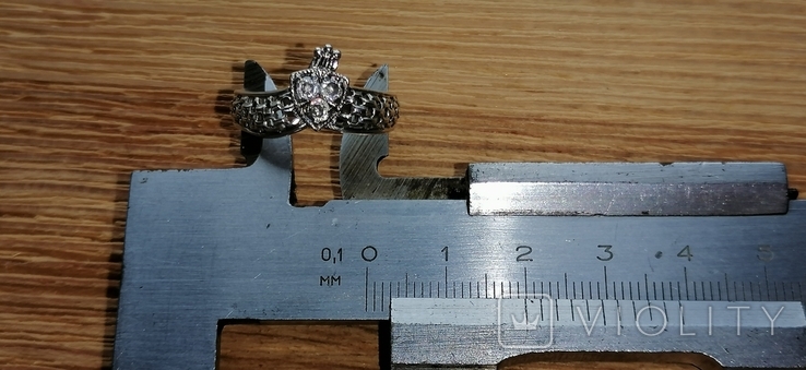 Кольцо интересное серебро 20 р без клейма, фото №8