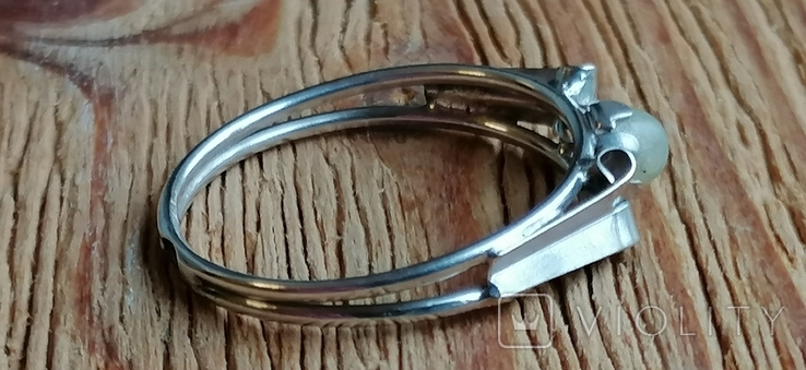 Кольцо серебро 16 р интересные клейма, фото №3