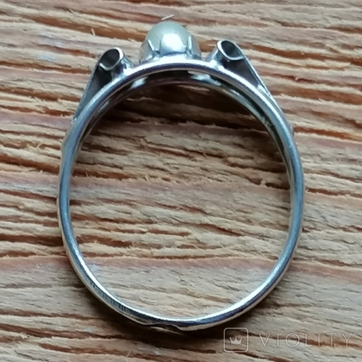 Кольцо серебро 16 р интересные клейма, фото №7