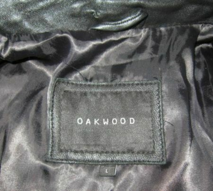 Велика шкіряна чоловіча куртка OAKWOOD. Англія. 60р. Лот 1126, фото №6