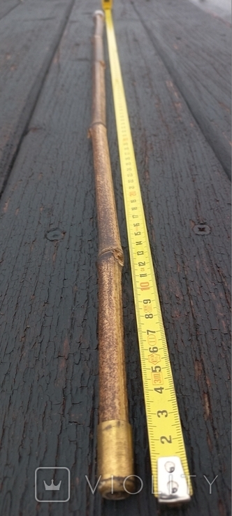 Очерет довжиною 93 см, шишечок - куля, срібло, бамбук, ймовірно Західна Європа, фото №5