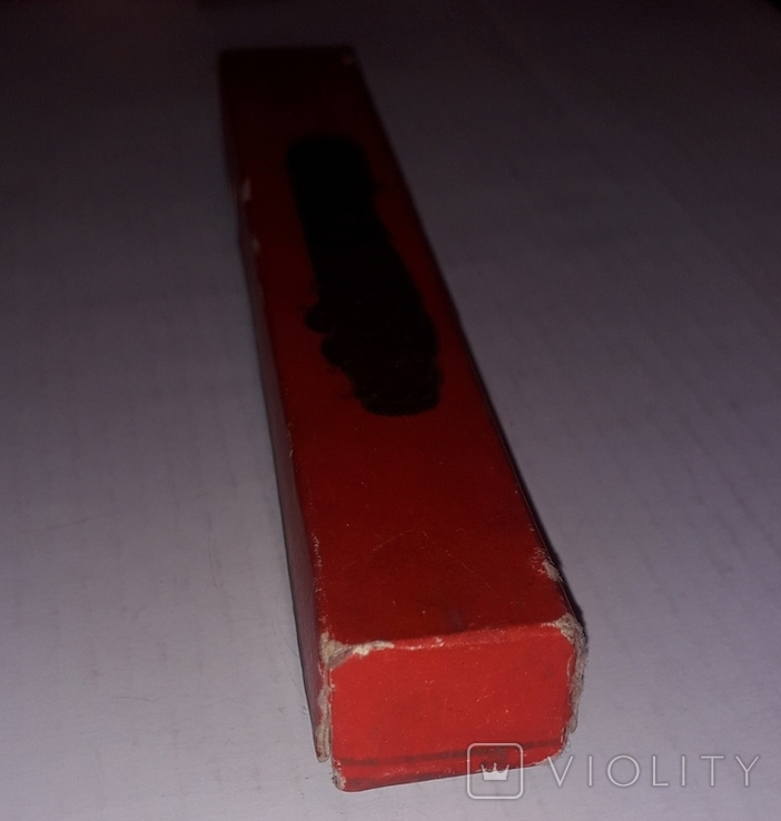 Коробка от эбонитовой ручки АР25, модель 1, Союз/Ленинград, 50-е года - 15х2.2х2 см., фото №6