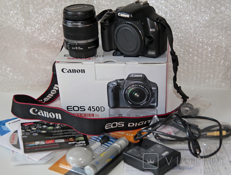 Canon 450D Kit Повний комплект Японська збірка, фото №2