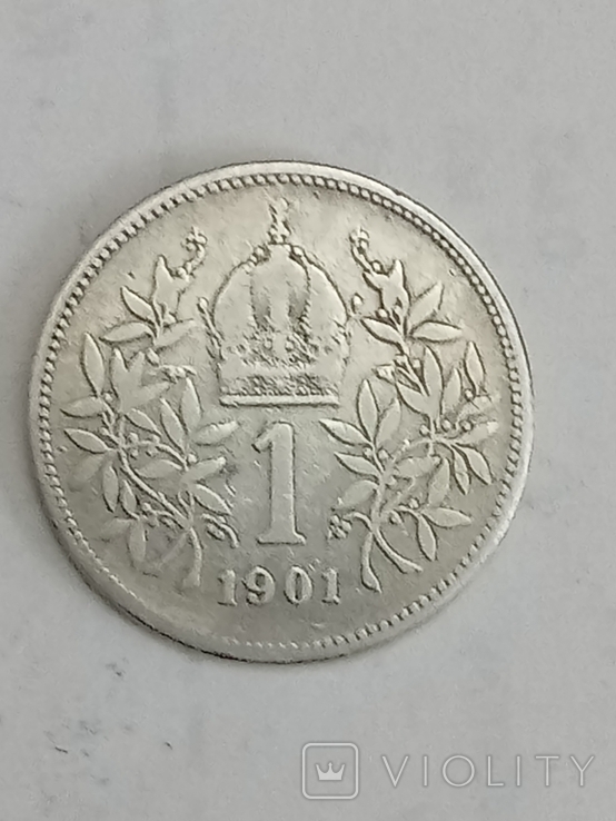 1 корона 1901 года. Серебро., фото №3